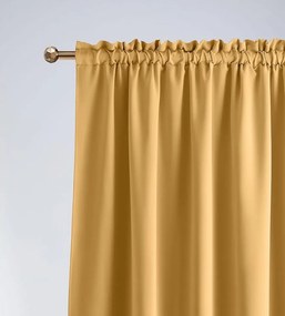 Tenda oscurante giallo miele con nastro autoadesivo 140 x 280 cm