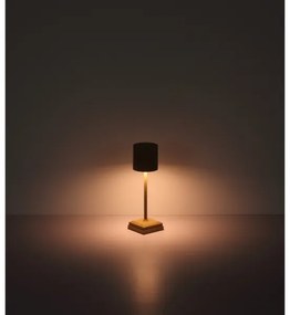 Globo 58487S - Lampada da tavolo ricaricabile a LED DIXON, dimmerabile con controllo touch, 1,5W/5V 2200 mAh beige