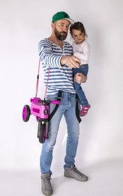 Funny Wheels - Bici senza pedali 2 in 1 RIDER SUPER SPORT rosa/nera