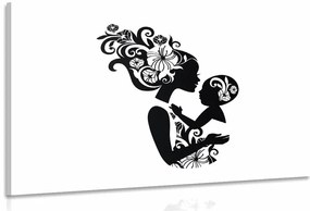 Stampa su tela – Tra le braccia della madre