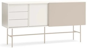 Cassettiera bassa beige/crema con ante scorrevoli 180x91 cm Nube - Teulat