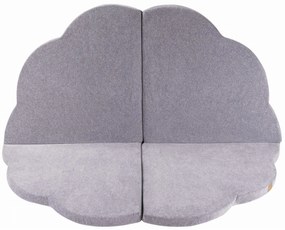 Tappeto da gioco a forma di nuvola in gommapiuma: grigio chiaro