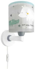 Dalber 60629 - Applique per bambini RHICO AND CROCO 1xE27/15W/230V
