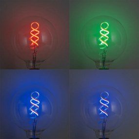 Lampadine LED intelligenti E27 dimmerabili G125 RGBW luminose 4W 250lm 2700K