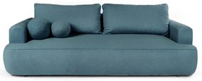 Divano blu allungabile con rivestimento in bouclé 247 cm Quinoa – Bonami Selection