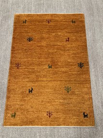 Gabbeh Tappeto persiano 120 x 80 Giallo (Iran) Annodato A Mano