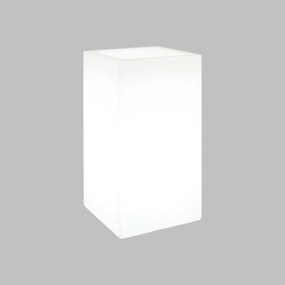Vaso Illuminabile 40x40xH80cm E27 Colore Bianco