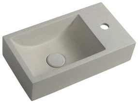 Lavabo in grigio chiaro in calcestruzzo 40x22 cm Crest – Sapho