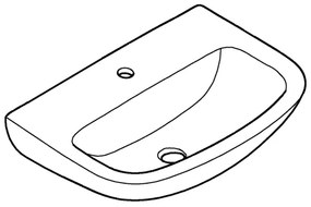 GROHE 39440000 - Lavabo BAU CERAMIC 553 × 386 mm ceramica/bianco