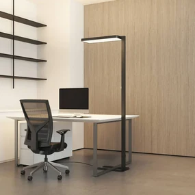 Arcchio Piantana LED Timon, 54W, nero, altezza 195 cm