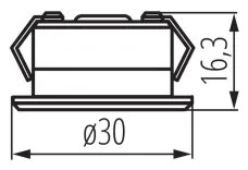 Kanlux 23526 - Lampada da incasso da esterno LED IMBER LED/1W/12V 3000K IP65 bianco