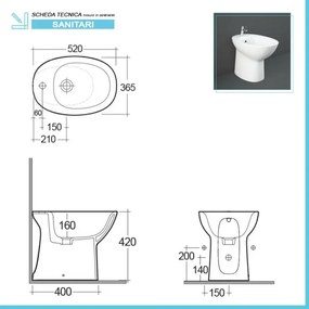 Sanitari tradizionali monoblocco Rimless Morning con scarico a terra