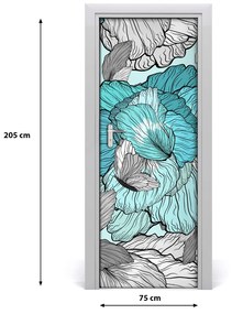 Rivestimento Per Porta Pattern floreale 75x205 cm