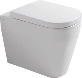 Vaso WC filomuro OLYMPIA CERAMICA tutto evo, sedile escluso P 53 x L 36 x H 42.5 cm bianco