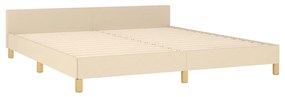 Giroletto senza materasso crema 180x200 cm in tessuto