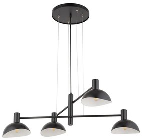 Lampadario a sospensione con filo ARTIS 4xE14/40W/230V nero