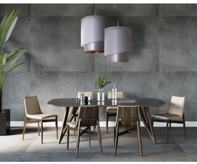 Duolla - Lampadario a sospensione con filo PARIGI 1xE27/15W/230V diametro 40 cm argento/oro