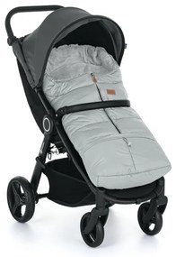 PETITE&MARS - SET Sacco termico 3 in 1 JIBOT + scaldamani per passeggino, grigio chiaro
