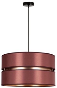 Duolla - Lampadario a sospensione con filo DUO 1xE27/15W/230V diametro 40 cm bordeaux/oro