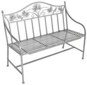 Panchina da giardino in metallo grigio Talin - Garden Pleasure