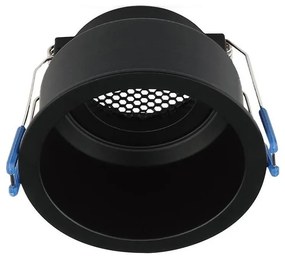 Plafoniera incasso GU10 Ø 9 cm nera