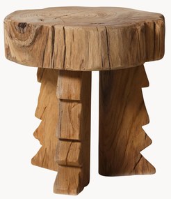 Sgabello in legno di teak fatto a mano Carved