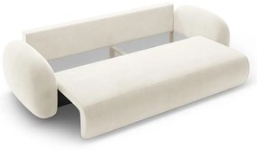 Divano color crema allungabile/con contenitore con rivestimento in velluto 262 cm Tonale – Cosmopolitan Design