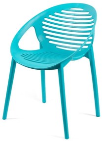 Sedia da giardino in plastica turchese Joanna - Bonami Selection