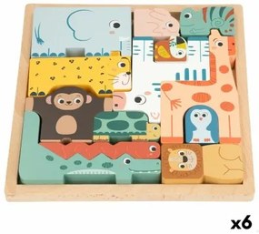 Puzzle Animali Woomax + 2 Anni (6 Unità)