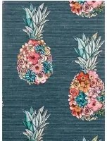 Matthew Williamson Carta da parati Ananas - Dark Teal/ Scarlet/ Jade