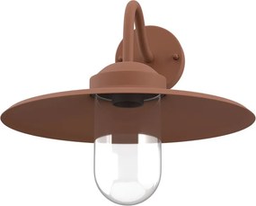 Applique Corten Mattone E27 IP54 per Esterni - Serie AURA