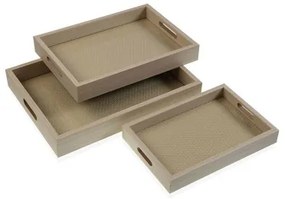 Set di Vassoi Versa Legno MDF 30 x 5,5 x 40 cm (3 Pezzi)