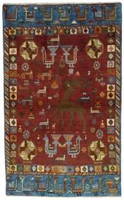 Gabbeh Tappeto persiano 100 x 160 Rosso (Iran) Annodato A Mano