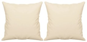 Divano a 3 posti con cuscini beige 180 cm tessuto microfibra