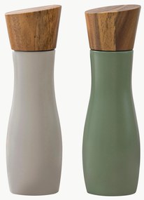 Set di macina sale e pepe con coperchio in legno di acacia Essentials 2 pz