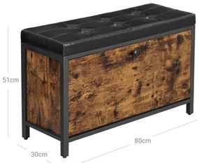 Scarpiera VOREN marrone/nero