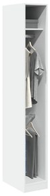 Armadio Bianco 30x50x200 Cm İn Legno Multistrato /