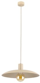 Lampadario a sospensione con filo ASTRA 1xE27/15W/230V diametro 41 cm beige