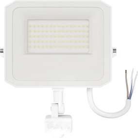 Faro LED 50W IP65 Bianco con Sensore di Movimento e OSRAM chip LED Colore Bianco Caldo 3.000K