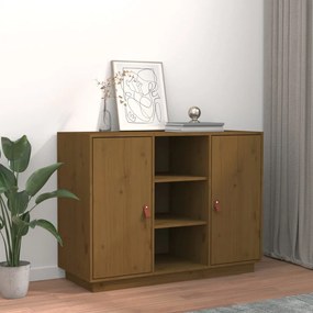 Credenza Ambra 100x40x75 Cm İn Legno Massello Di Pino /
