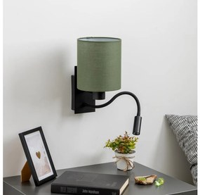 Brilagi - Applique a LED NUBILA 1xE27/25W/230V + LED/3W nero/verde