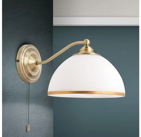 Orion WA 2-1371/1 - Applique OLD LAMP 1xE27/40W/230V bianco/ottone