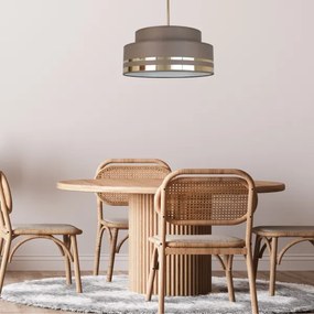 Lampadario a sospensione con filo TAMI 1xE27/60W/230V marrone/oro