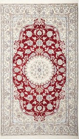 Nain Tappeto 150 x 260 Rosso (Iran) Annodato A Mano