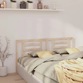 Testiera Per Letto 166x4x100 Cm İn Legno Massello Di Pino /