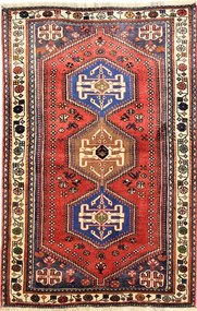 Gashghai Tappeto 110 x 160 Rosso (Iran) Annodato A Mano