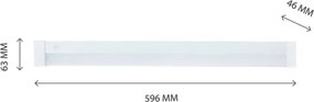Lampada LED sottopensile AQUATICA LED/15W/230V 6000K IP44