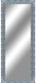Specchio rettangolare in legno argento 58 x 148 cm