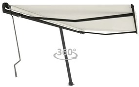 Tenda Da Sole Manuale Autoportante 450x350 Cm Crema /