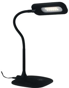 Lampada da lettura led darwin nera 4,8w 450lm 4000k dimmerabile 16x...